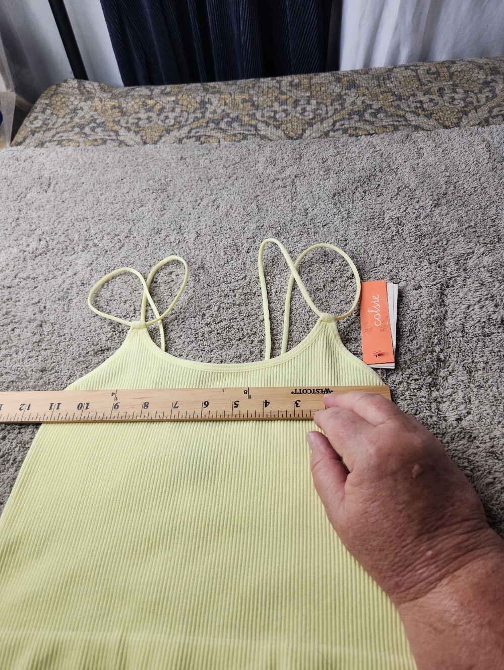 Women's Seamless Convertible Straps Brami - Colsie Yellow M - Picture 7 of 13